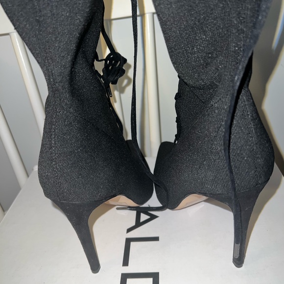 Kianiel-98 Aldo spiked heel over the knee laced up boots - Picture 6 of 13